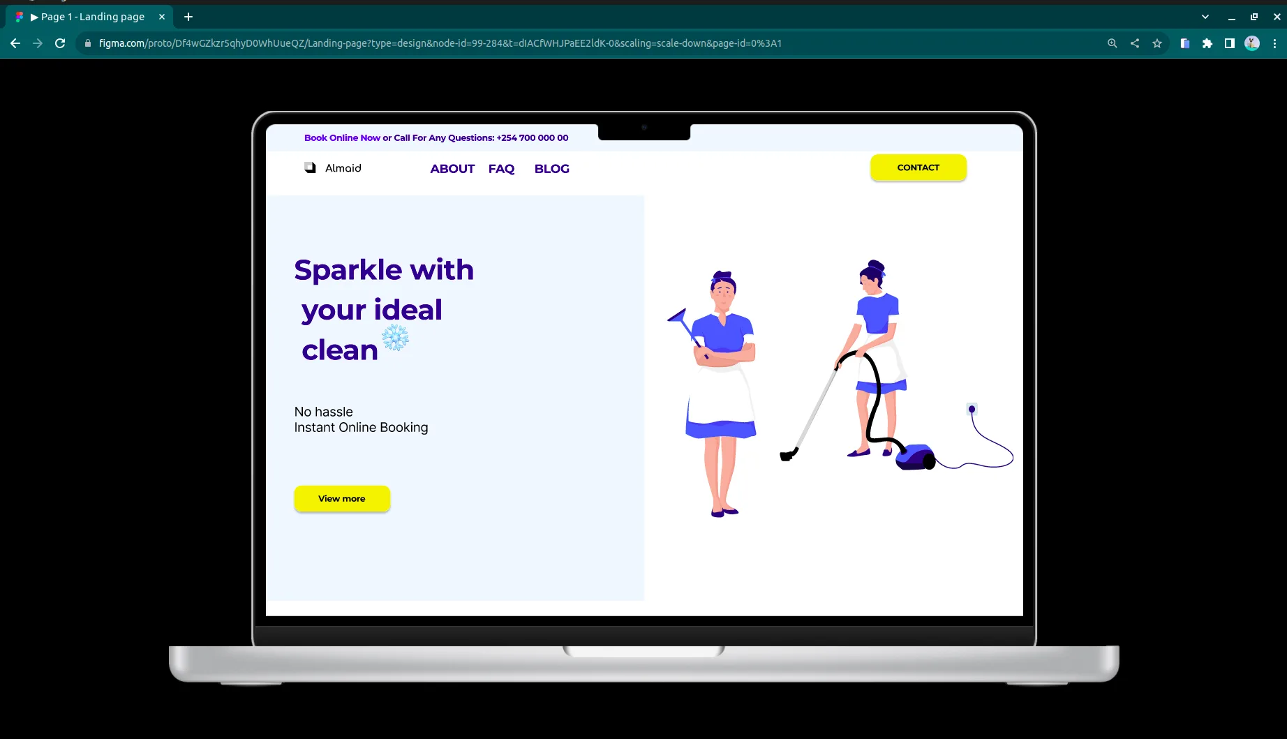 Almaid Landing Page